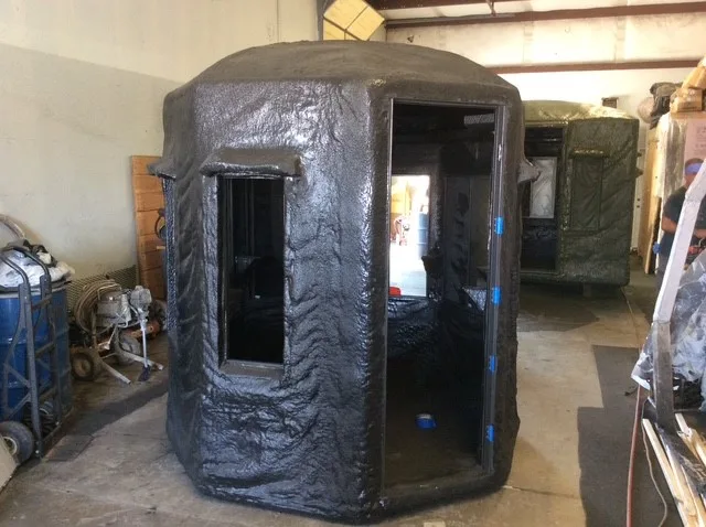 Deer blind protected with Rhino Linings BioSeal 6.0