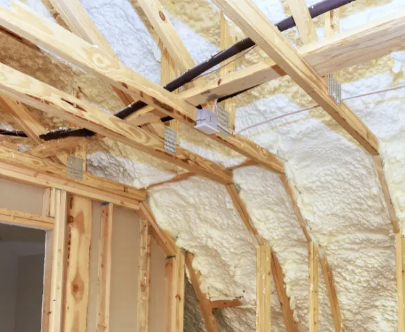 Spray foam insulation