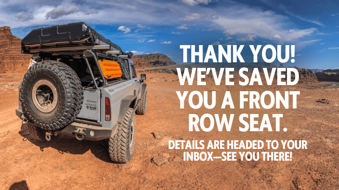 Thank you image front row image 2 thank you with Jeep front row seat
