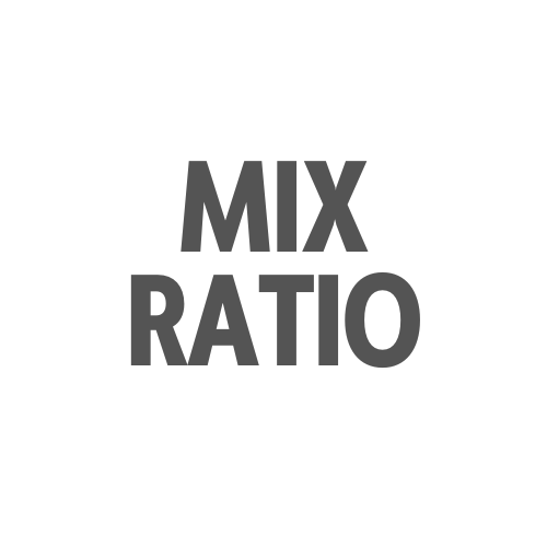 icon with words that state Mix Ratio